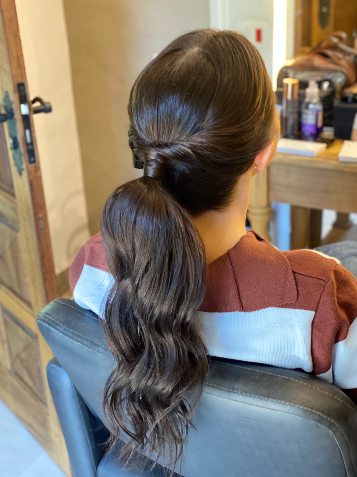 Produção de penteado para ensaio fotográfico e shooting